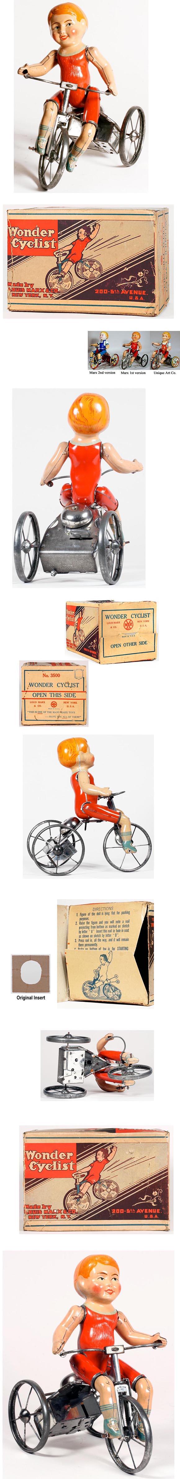 c.1930 Marx, Wonder Cyclist in Original Box (1st version)